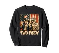 Two Fiddy 250th 4th of July Drapeau américain Amusant Sweatshirt