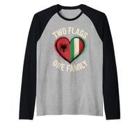 Two Flags One Family Albanian Italian Roots Albania Italy Manche Raglan
