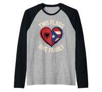 Two Flags One Family Albanian Puerto Rican Roots Albania Manche Raglan