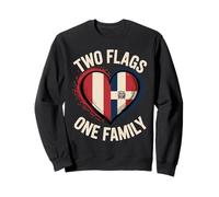 Two Flags One Family Peru Dominican Republic Peruvian Roots Sweatshirt