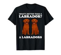 Two Fox Red Labradors Funny Dog Labrador T-Shirt