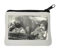 Two Guys Driving Porte-monnaie en néoprène Blanc 10 x 11 cm