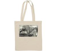 Two Guys Driving Sac fourre-tout en coton naturel Blanc
