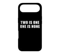 Two is One, One is None - Préparation, Militaire, Motivation Coque pour iPhone Air