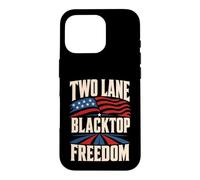 Two Lane Blacktop Freedom T-Shirt Route Américaine Coque pour iPhone 16 Pro