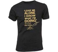 Two Leave Me Alone I Know What I'm Doing - Kimi Raikkonen Quote Unisex 100% Cotton Short-Sleeve T-Shirts Black XXXL