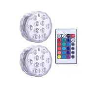 (Two lights)LED Pool Lights with Remote Control Submersible LED Pool Lights High Power Waterproof Diving LEDs Lights