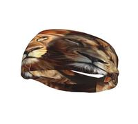 Two Lions Bandeau de sport unisexe pour homme et femme, extensible, respirant et évacuant l'humidité
