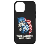 Two Nations One Lion - USA Israel Patriotic Design Coque pour iPhone 12 Mini