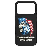 Two Nations One Lion - USA Israel Patriotic Design Coque pour iPhone 17 Pro
