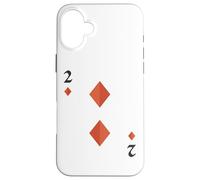 Two of Diamonds Deck of Cards Costume d'halloween Coque pour iPhone 16 Plus