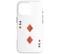 Two of Diamonds Deck of Cards Costume d'halloween Coque pour iPhone 16 Pro