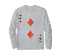 Two of Diamonds Deck of Cards Costume d'halloween Manche Longue