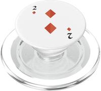 Two of Diamonds Deck of Cards Costume d'halloween PopSockets PopGrip pour MagSafe