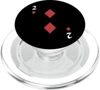 Two of Diamonds Deck of Cards Costume d'halloween PopSockets PopGrip pour MagSafe