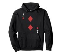 Two of Diamonds Deck of Cards Costume d'halloween Sweat à Capuche