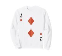 Two of Diamonds Deck of Cards Costume d'halloween Sweatshirt