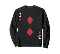 Two of Diamonds Deck of Cards Costume d'halloween Sweatshirt