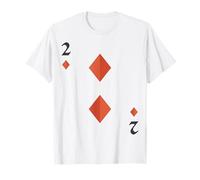 Two of Diamonds Deck of Cards Costume d'halloween T-Shirt