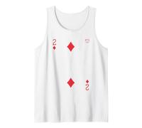 Two of Diamonds Playing Card Easy Halloween Group Costume Débardeur