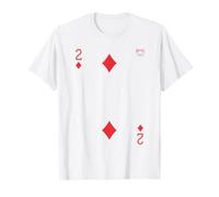 Two of Diamonds Playing Card Easy Halloween Group Costume T-Shirt