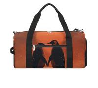 Two Penguins in Love Sac de sport de voyage pour homme et femme Grand sac de voyage avec compartiment à chaussures pour l'entraînement, style, taille unique, Style :, Taille unique