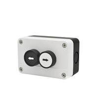 Two position button cartridge arrow indicating flat button two hole waterproof button box switch box control box silver NWPNLXEA