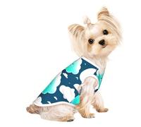 Two shy Clouds T-shirt respirant sans manches pour petits chiens et chats, doux, confortable, élégant