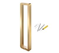 Two-Side Design Commercial Modern Entry Door Handle,Interior Exterior Door Pull Push Handle/Shower Glass Door Handles, Pull(Gold,82.5cm(32.4in))
