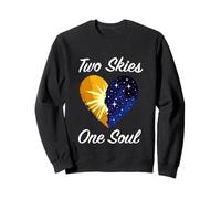 Two Skies One Soul Mate Love Couple Romantique Sweatshirt
