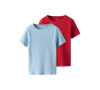 TWO SOON T-Shirt bleu clair / rouge, Taille 134-140