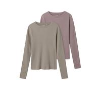 TWO SOON T-Shirt greige / rose ancienne, Taille 158-164