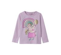 TWO SOON T-Shirt 'Peppa Wutz' turquoise / or / lilas / éosine, Taille 98-104