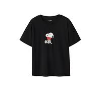 TWO SOON T-shirt 'Snoopy' rouge / noir / blanc, Taille XS