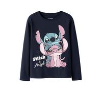 TWO SOON T-Shirt 'Stitch' bleu marine / turquoise / rose / poudre, Taille 158-164