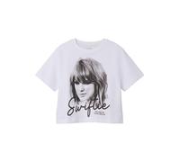 TWO SOON T-Shirt 'Taylor Swift' noir / blanc, Taille 122-128