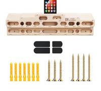 TWO STONES Planche d'escalade pour porte ; Planches d'escalade pour entraînement d'escalade en tant que planche d'entraînement pour les doigts dans la porte avec support pour téléphone (CJ-HB2002N)