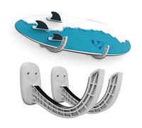 TWO STONES Support mural gris pour planches de surf et à pagaie