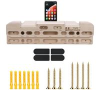 TWO STONES Tableau d'escalade pour l'entraînement à l'escalade en falaise avec prises, pentes et arêtes, poches comme station d'entraînement murale pour traction en escalade (CJ-HB2050)