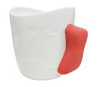 TWO STONES Tasse d'escalade | Tasse à café d'escalade | Tasse d'escalade comme cadeau pour les grimpeurs, passe au lave-vaisselle et au micro-ondes (blanc + rouge)