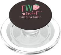 Two Sweet Birthday Girl Strawberry 2nd Second Birthday Party PopSockets PopGrip pour MagSafe