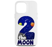 Two The Moon Big 2 Stars Planets Espace pour 2ème Anniversaire Coque pour iPhone 13 Pro Max