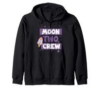 Two the Moon Crew Rocket Galaxy Space Thème 2ème anniversaire Sweat à Capuche