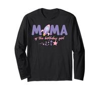 Two The Moon Mama Of the Birthday Girl Astronaute Family Manche Longue