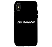 Two Thumbs Up | Citation de l'émission télévisée des années 80 des années 80 Coque pour iPhone X/XS