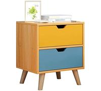 Two-Tone Bedroom Household Locker Double Pumping Bathroom Living Room Corridor 40X30X50cm Storage Box (Color : White) (Walnut)