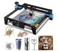 TWO TREES TTS-10 Pro 10 W Graveur Laser - LD+FAC+Lentille C - Carte Mère 32 Bits - Point Compressé 0,08 x 0,08 mm - Précision 0,1 mm