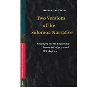 Two Versions Of The Solomon Narrative, Supplements to Vetus Testamentum P.S.F. Van Keulen (Auteur)