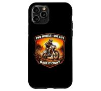 Two Wheels One Life Make It Count Dirt Bike Rider Moto Coque pour iPhone 11 Pro