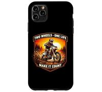 Two Wheels One Life Make It Count Dirt Bike Rider Moto Coque pour iPhone 11 Pro Max